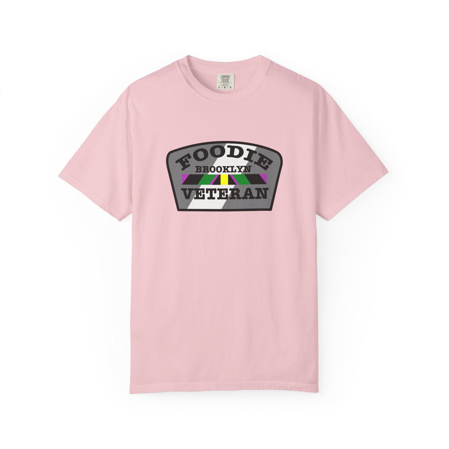 L.O.E.F Foodie Veteran Brooklyn Unisex Tee Shirt (Gray)