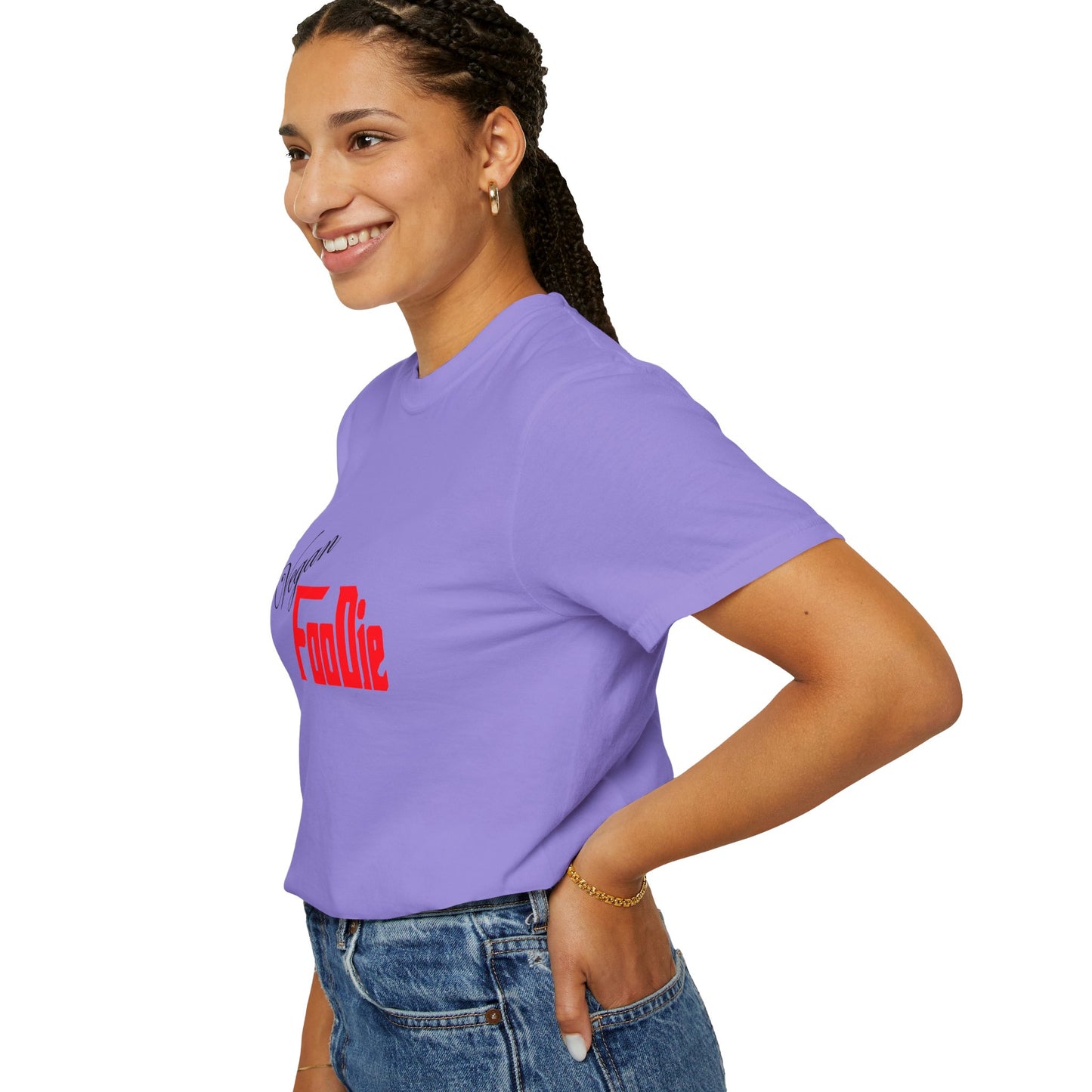 L.O.E.F Unisex Vegan Foodie Tee Shirt (Fiery Red)