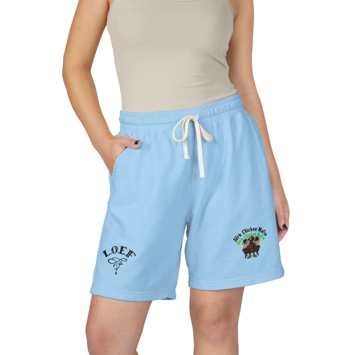 L.O.E.F Jerk Chicken Mafia Sweat Shorts