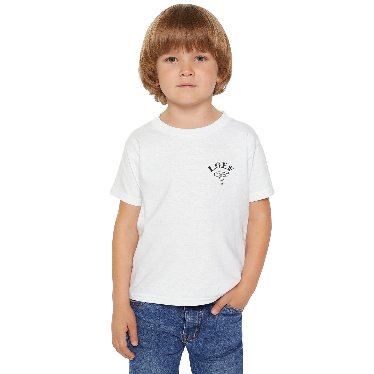 L.O.E.F Foodie 4Life Baby Tee Shirt (Fiery Red)