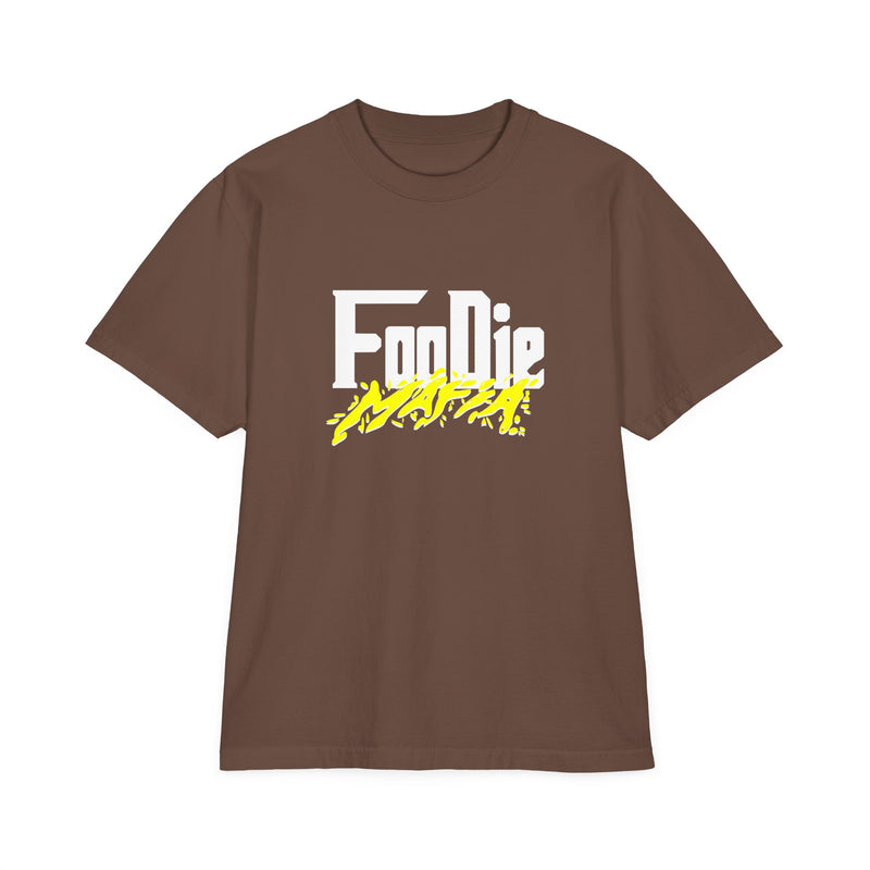 L.O.E.F White Foodie Mafia Unisex Tee shirt (Bright Yellow)