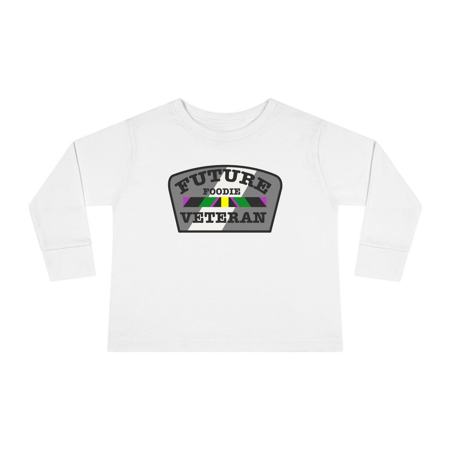 L.O.E.F Future Foodie Veteran Toddler Long Sleeve Tee (Gray)