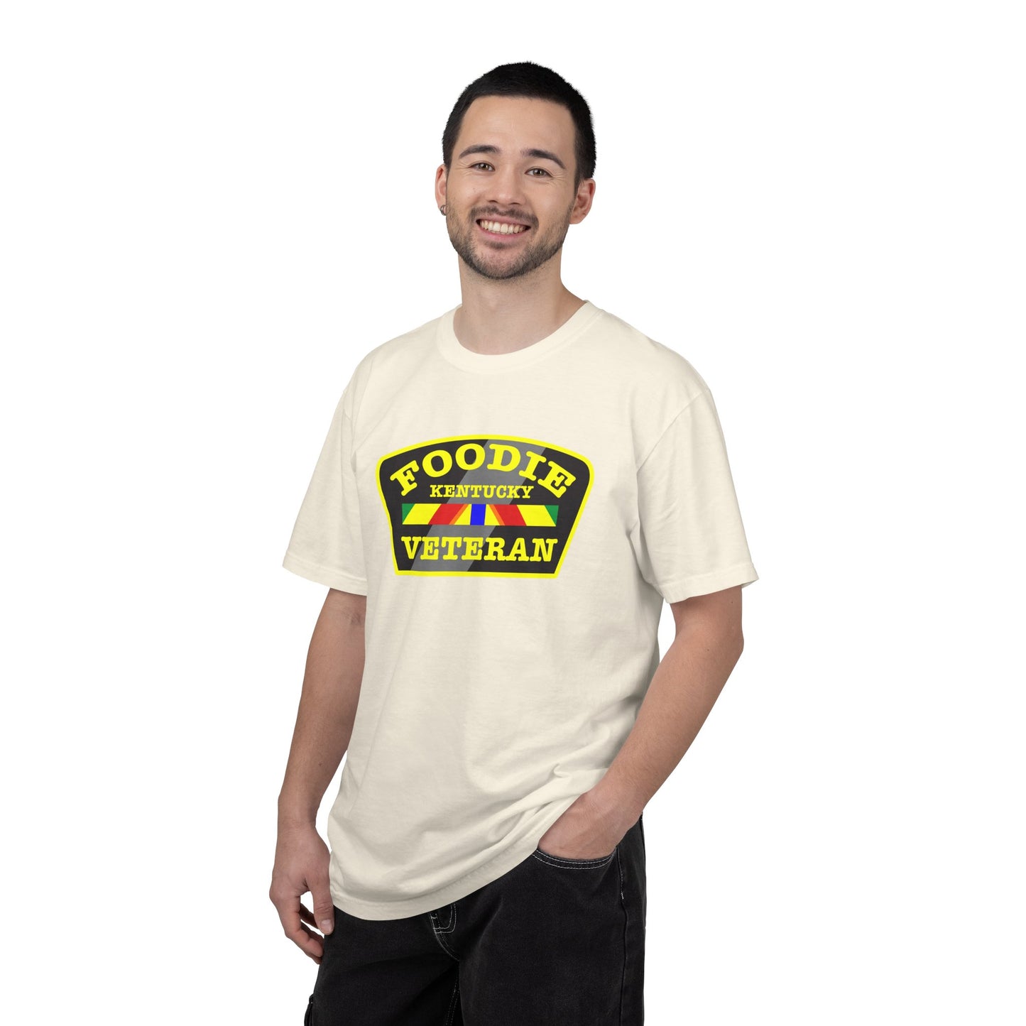 L.O.E.F Foodie Veteran KENTUCKY Unisex Tee Shirt (Yellow)
