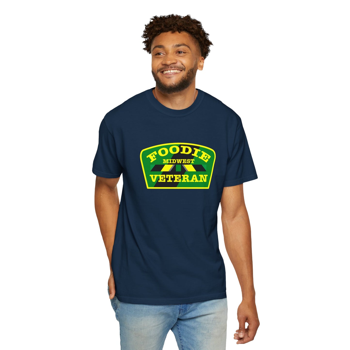 L.O.E.F Foodie Veteran MIDWEST Unisex Tee Shirt (Yellow)