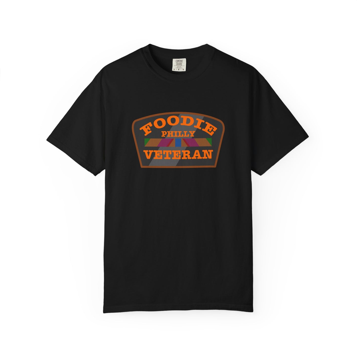 L.O.E.F Foodie Veteran PHILLY Unisex Tee Shirt (Orange)