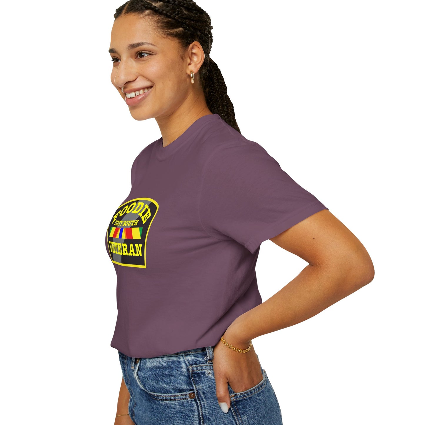 L.O.E.F Foodie Veteran DIRTY SOUTH Unisex Tee Shirt (Yellow)