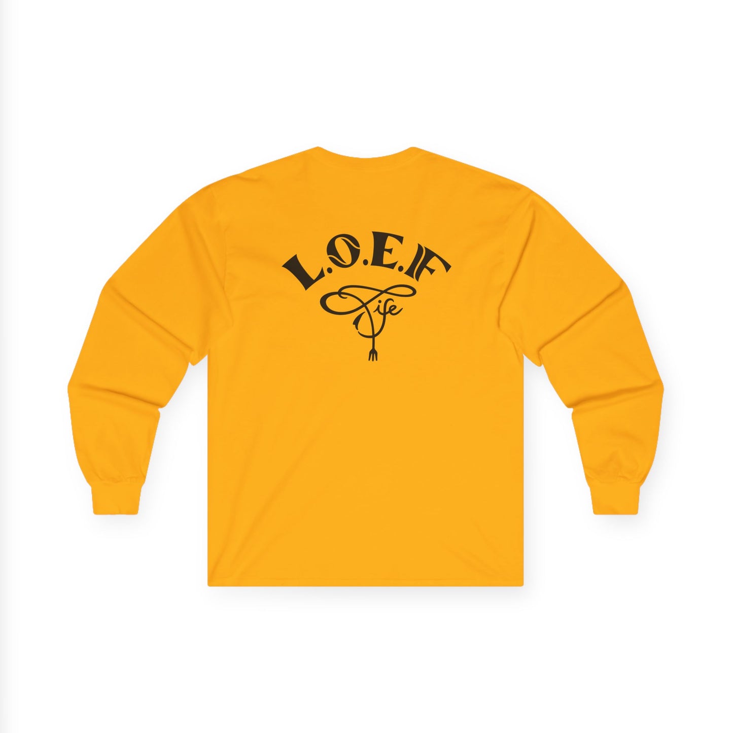 L.O.E.F Foodie 4Life Vegan Long Sleeve Tee (Dark Blue)