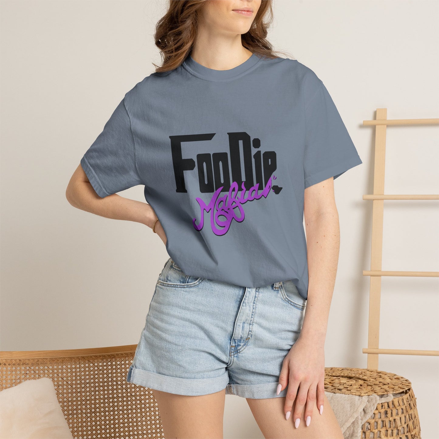 L.O.E.F Foodie Mafia Unisex Tee shirt (Bright Purple)