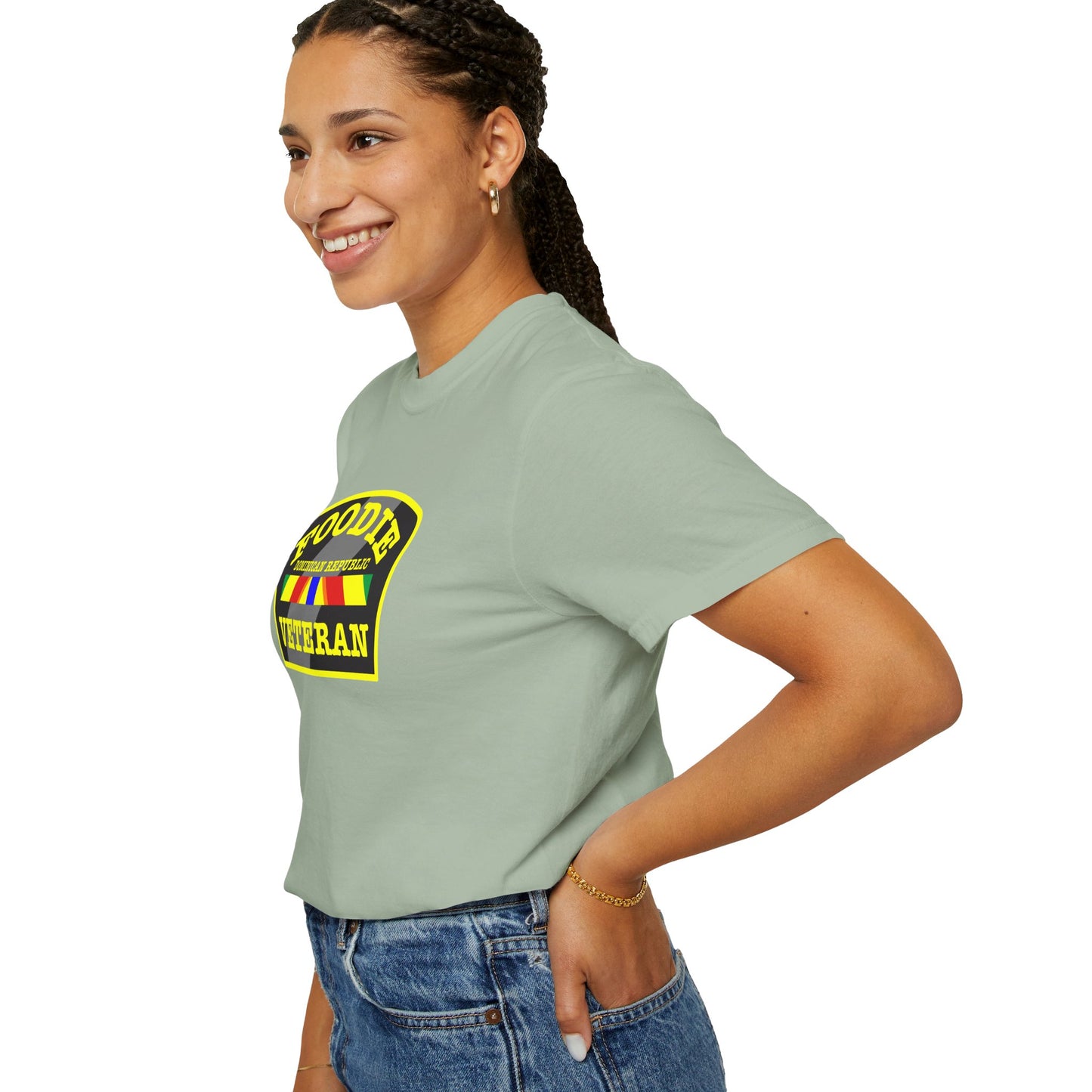 L.O.E.F Foodie Veteran DOMINICAN REPUBLIC Unisex Tee Shirt (Yellow)