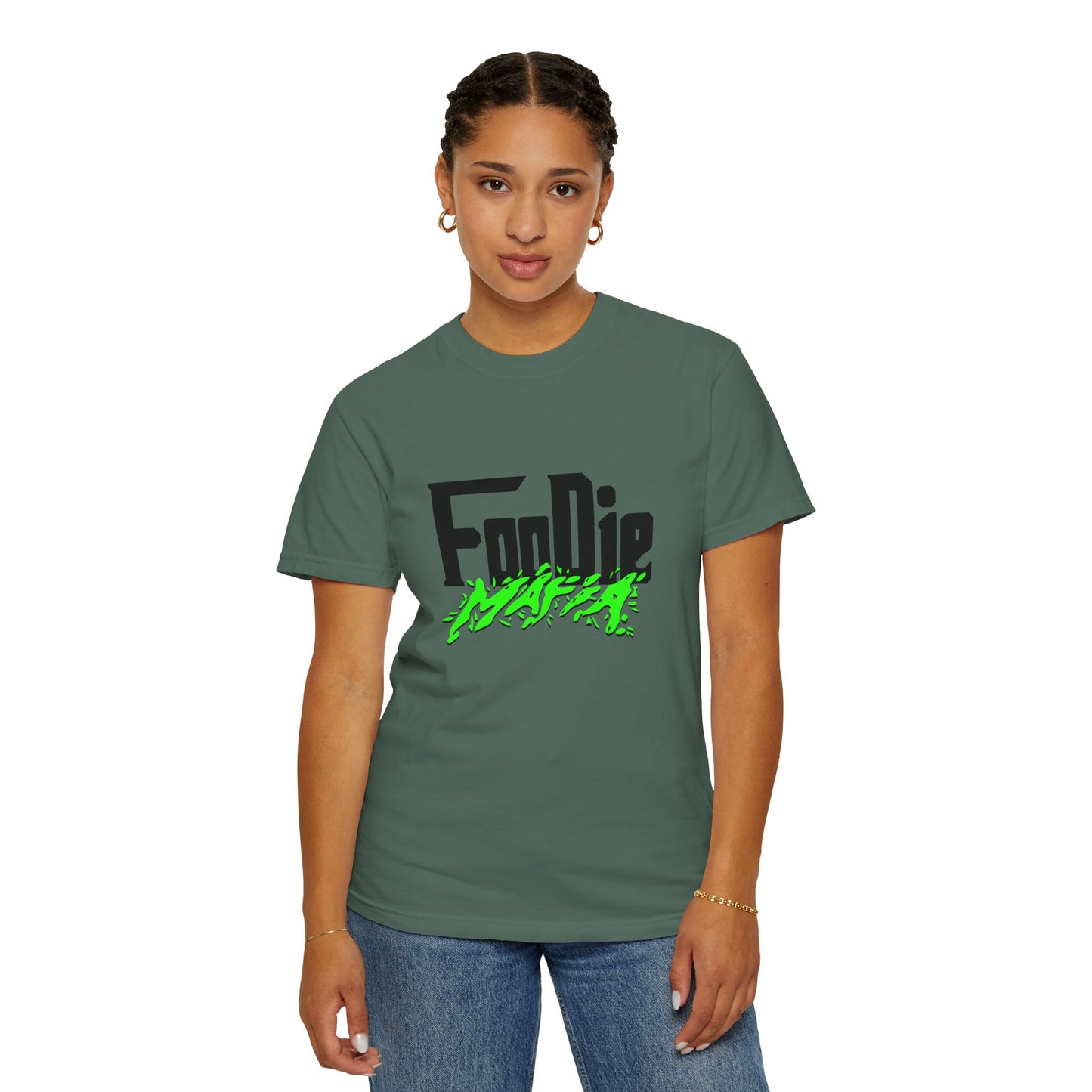 L.O.E.F Foodie Mafia Tee Shirt (Neon Green)