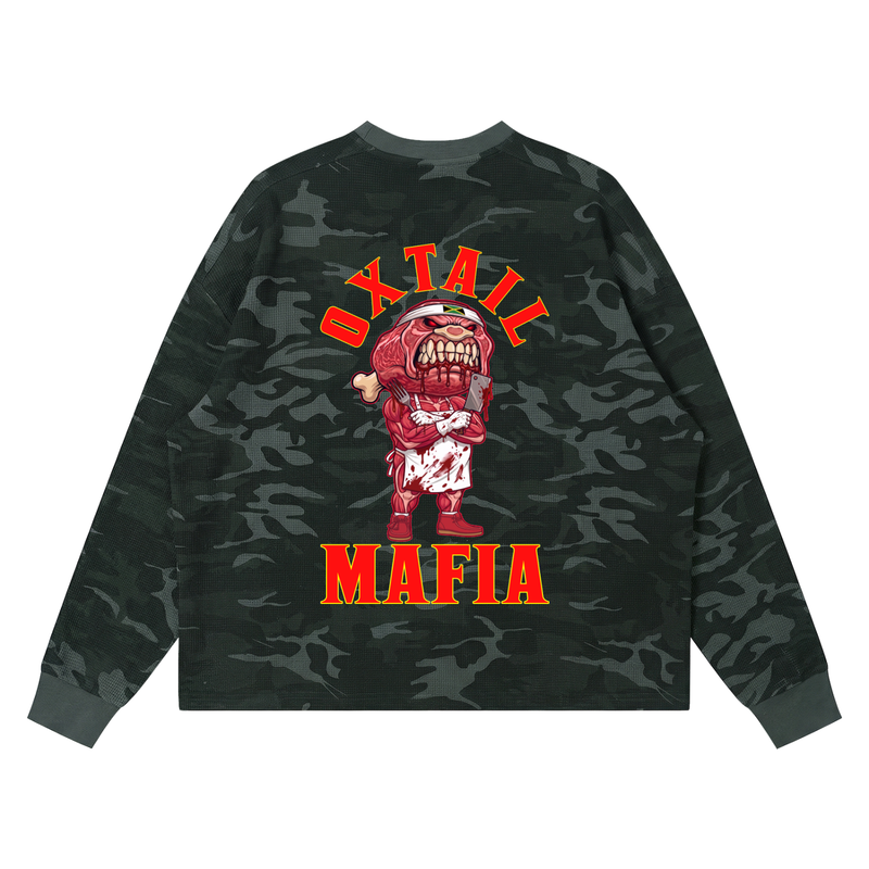Unisex Waffle Boxy Long Sleeve T-Shirt