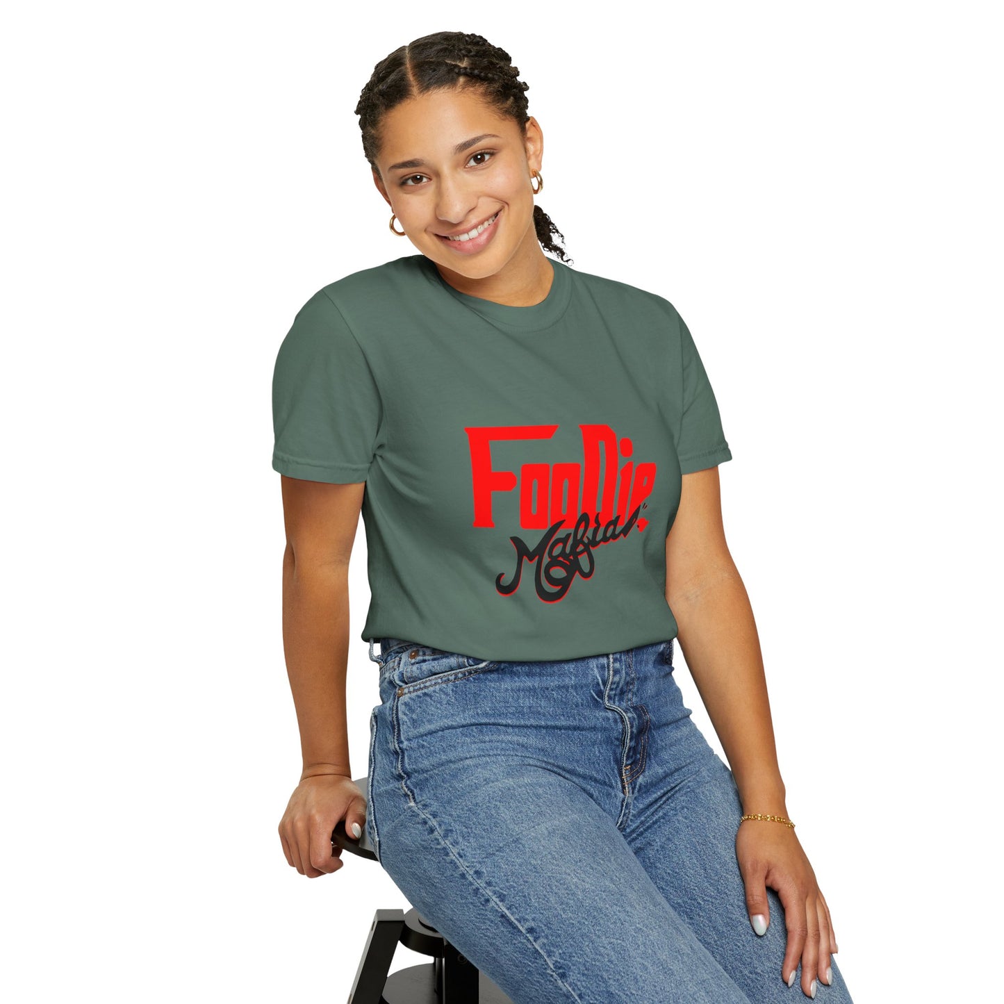 L.O.E.F Red Foodie Mafia Unisex Tee shirt (Black)
