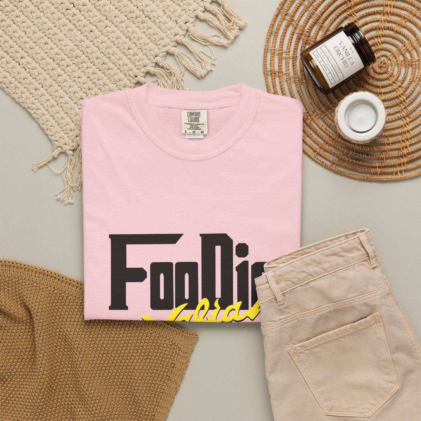 L.O.E.F Foodie Mafia Unisex Tee shirt (Bright Yellow)