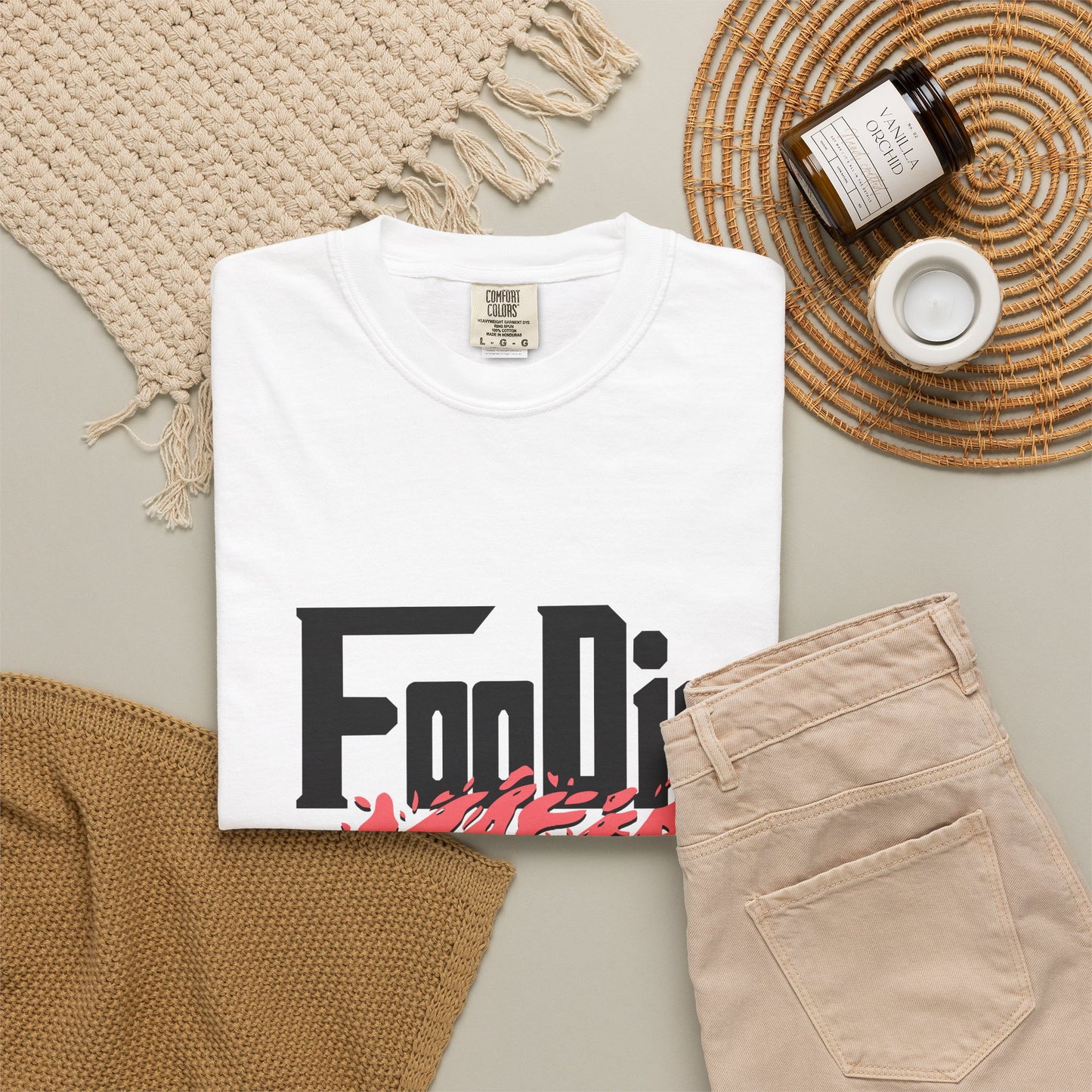 L.O.E.F Foodie Mafia Tee Shirt (Rust)
