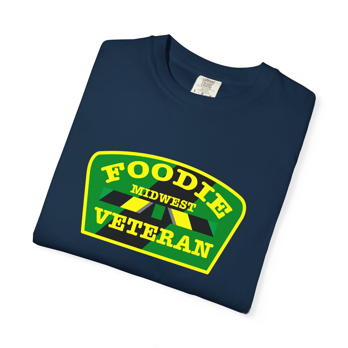 L.O.E.F Foodie Veteran MIDWEST Unisex Tee Shirt (Yellow)