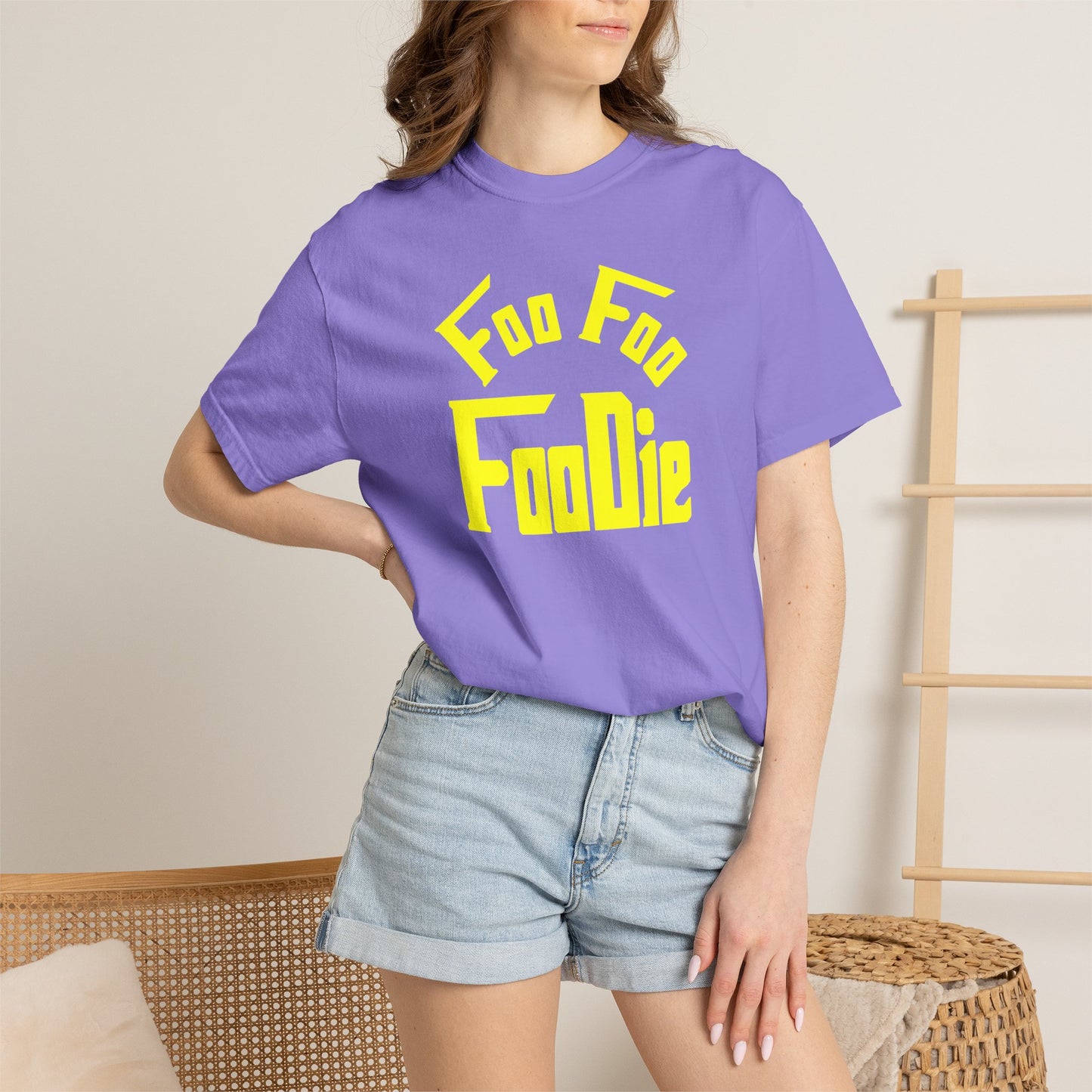 L.O.E.F FOO FOO FOODIE Unisex Tee shirt (Yellow)