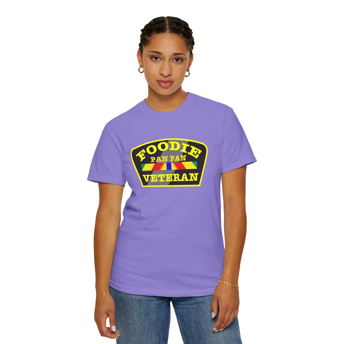 L.O.E.F Foodie Veteran PAN PAN Unisex Tee Shirt (Yellow)