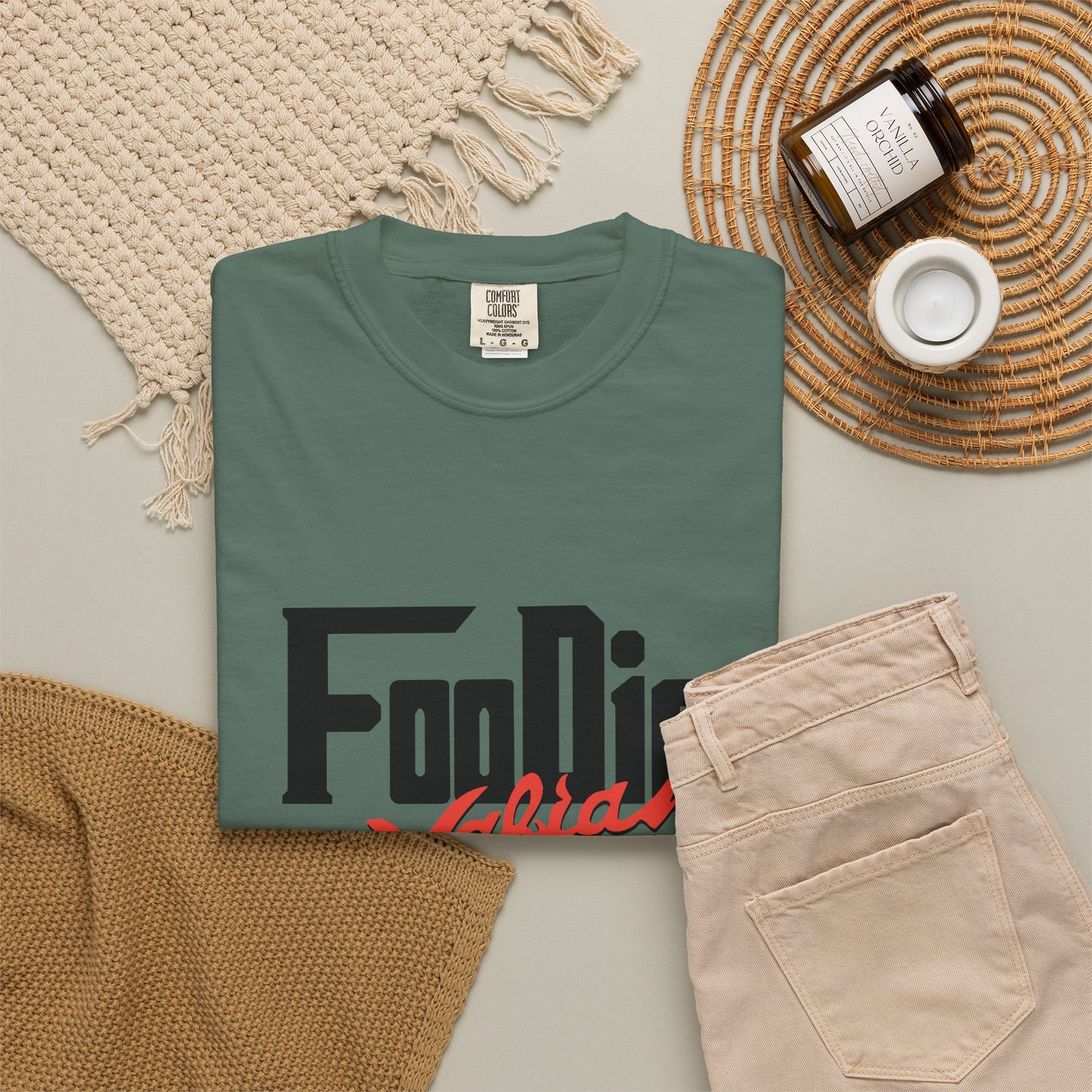 L.O.E.F Foodie Mafia Unisex Tee shirt (Flat Red)