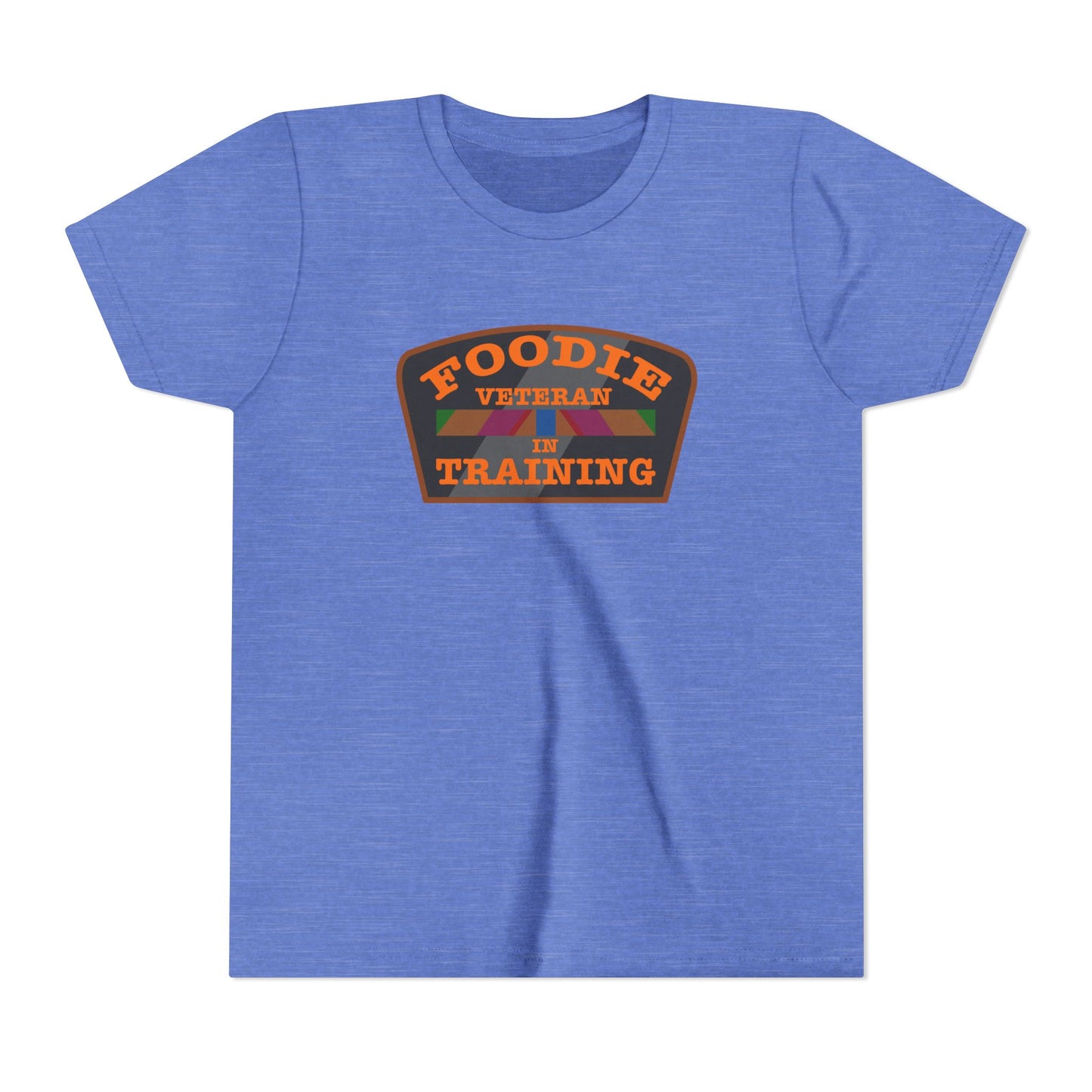 L.O.E.F Foodie Veteran In Training Kids Tee Shirt  (Orange)
