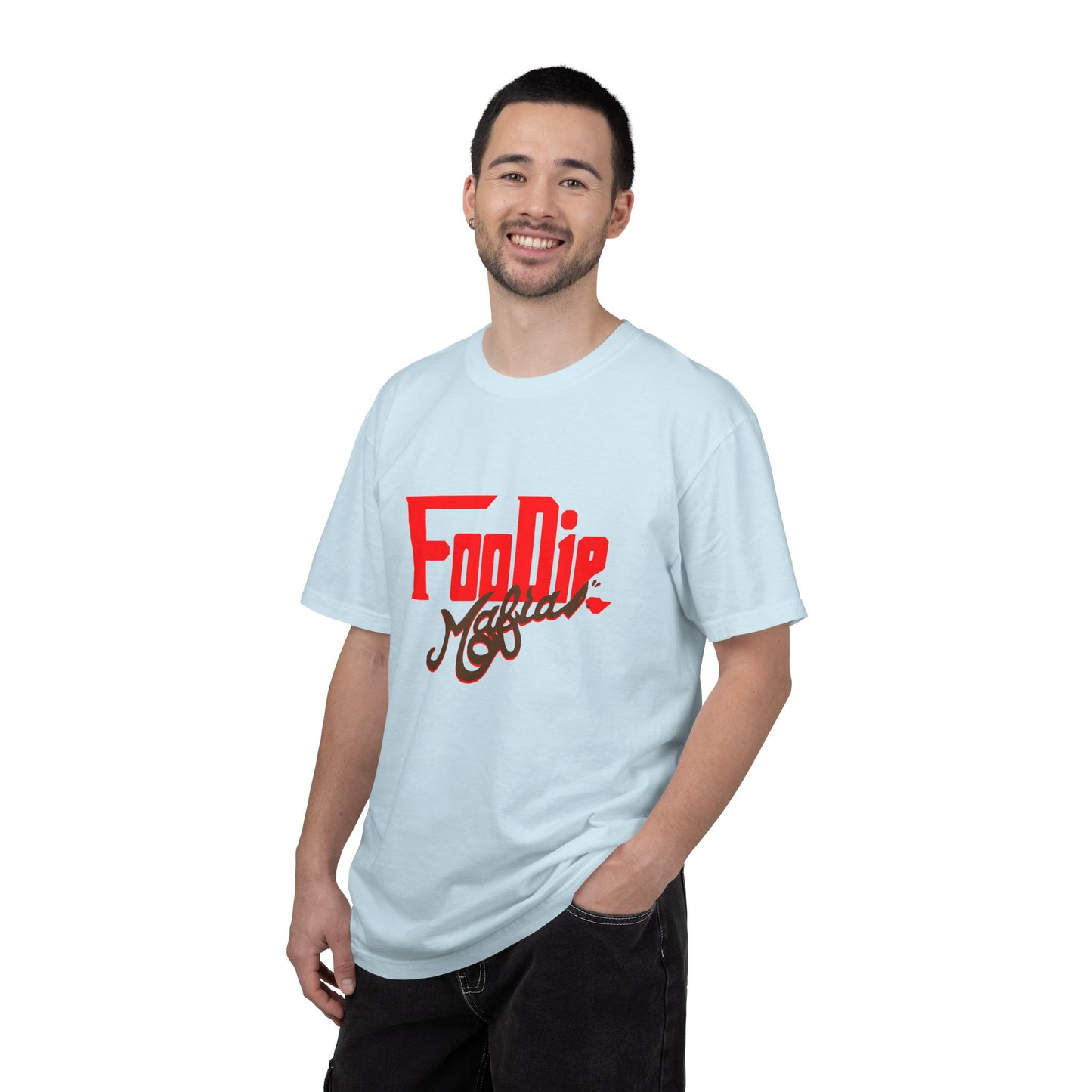L.O.E.F Red Foodie Mafia Unisex Tee Shirt (Dark Brown)
