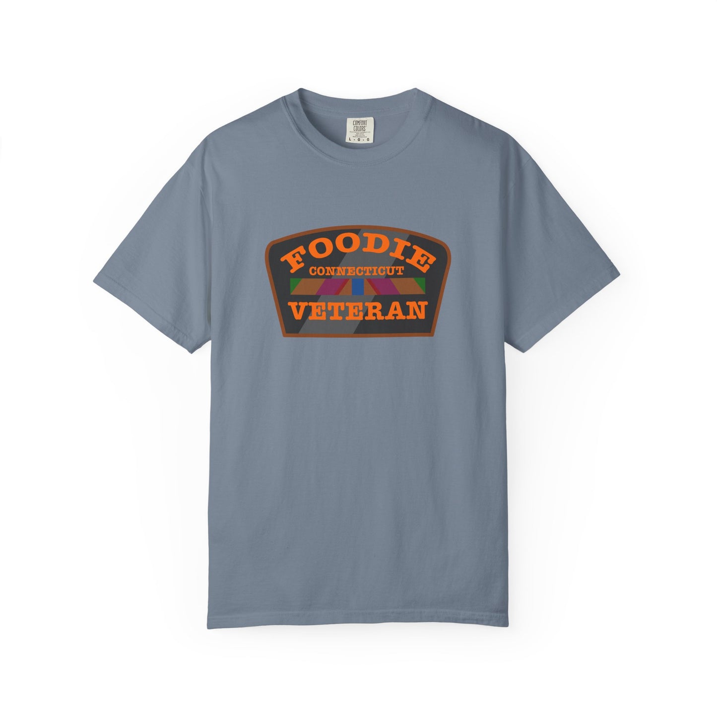 L.O.E.F Foodie Veteran CONNECTICUT Unisex Tee Shirt (Orange)