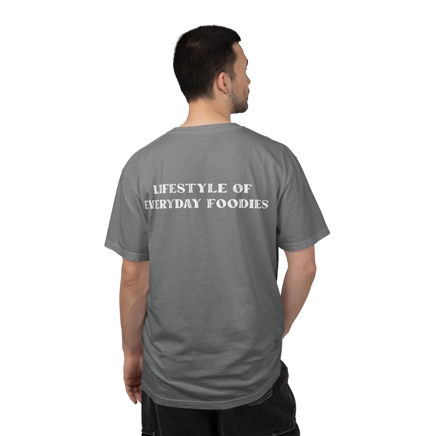 L.O.E.F LIFESTYLE OF EVERYDAY FOODIES Unisex Tee Shirt (White)