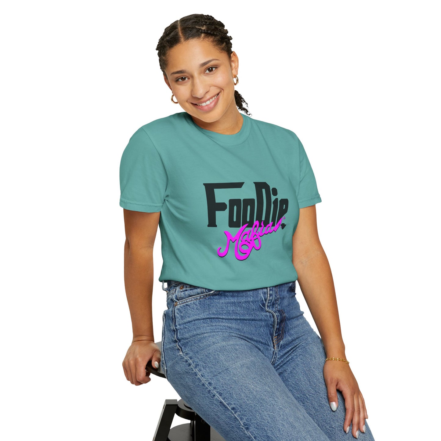 L.O.E.F Foodie Mafia Unisex Tee Shirt (Bright Purple)
