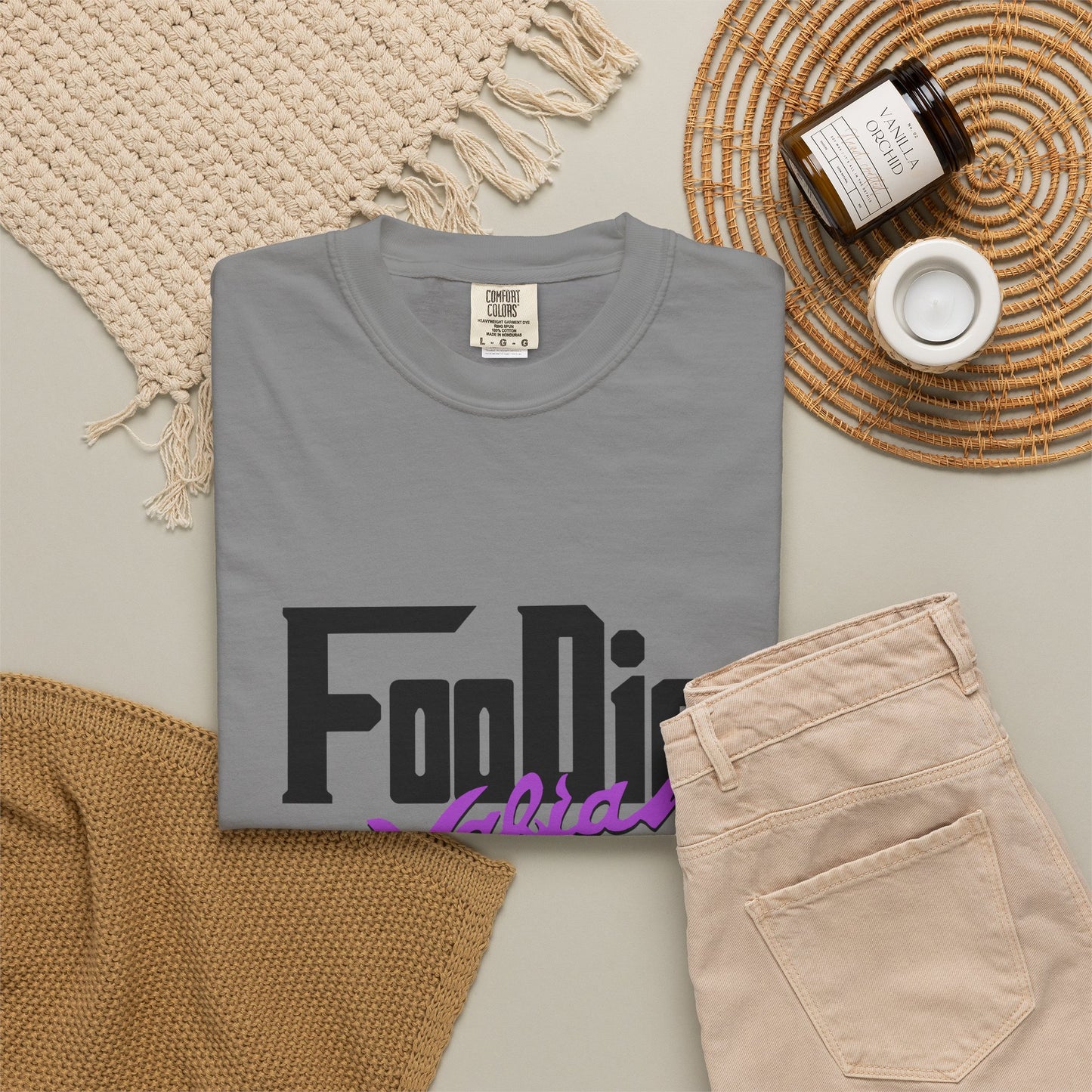 L.O.E.F Foodie Mafia Unisex Tee shirt (Bright Purple)