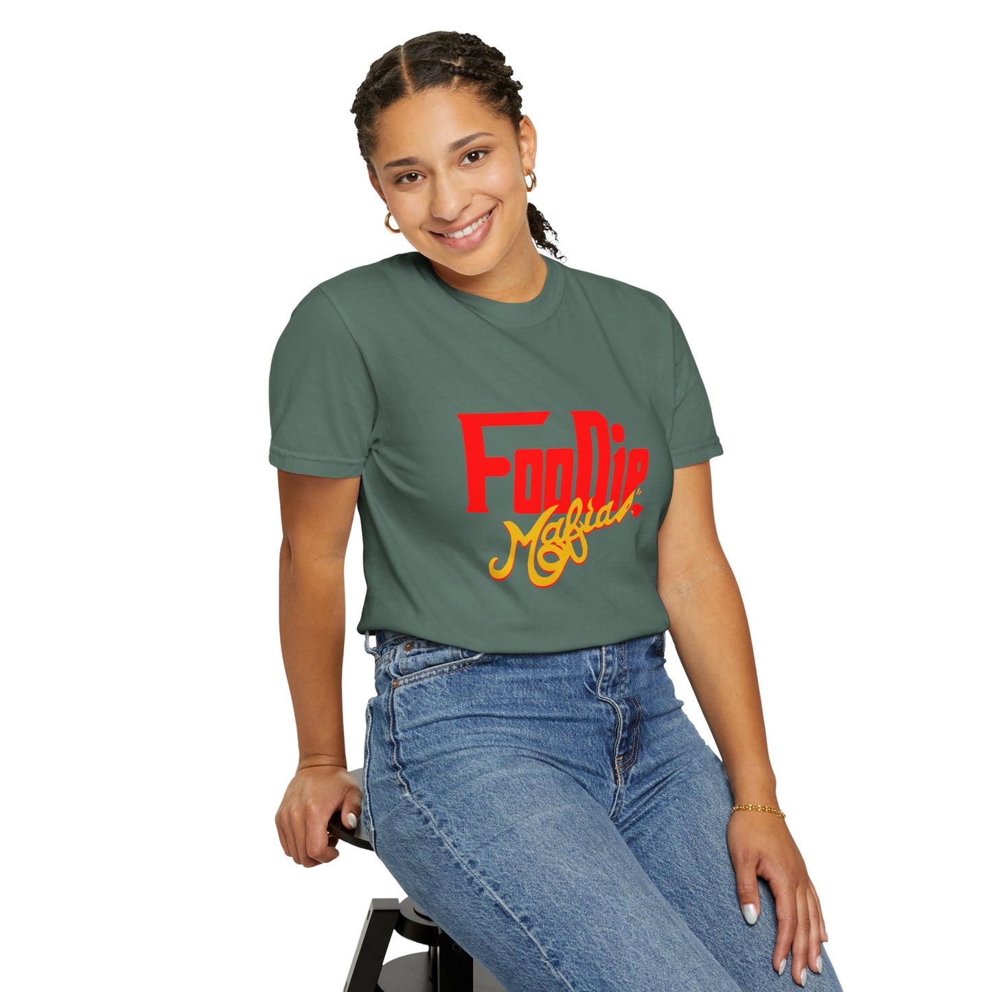 L.O.E.F Red Foodie Mafia Unisex Tee Shirt (Gold)