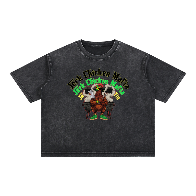 Mineral Wash Boxy Cotton T-Shirt