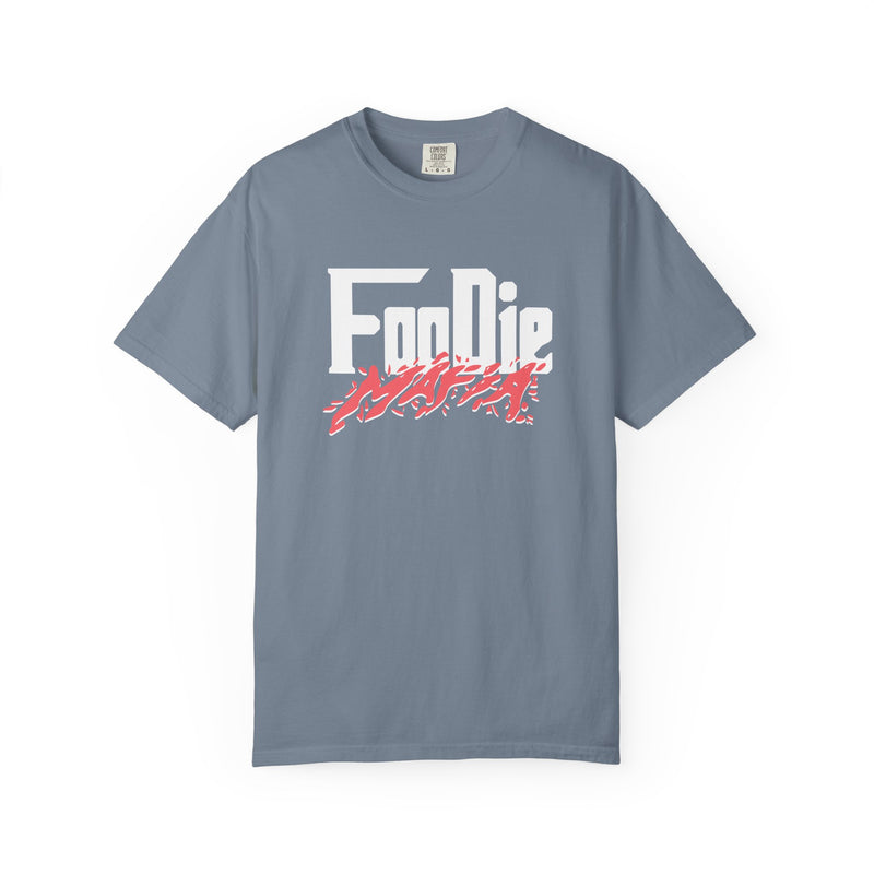 L.O.E.F White Foodie Mafia Unisex Tee Shirt (Soft Red)