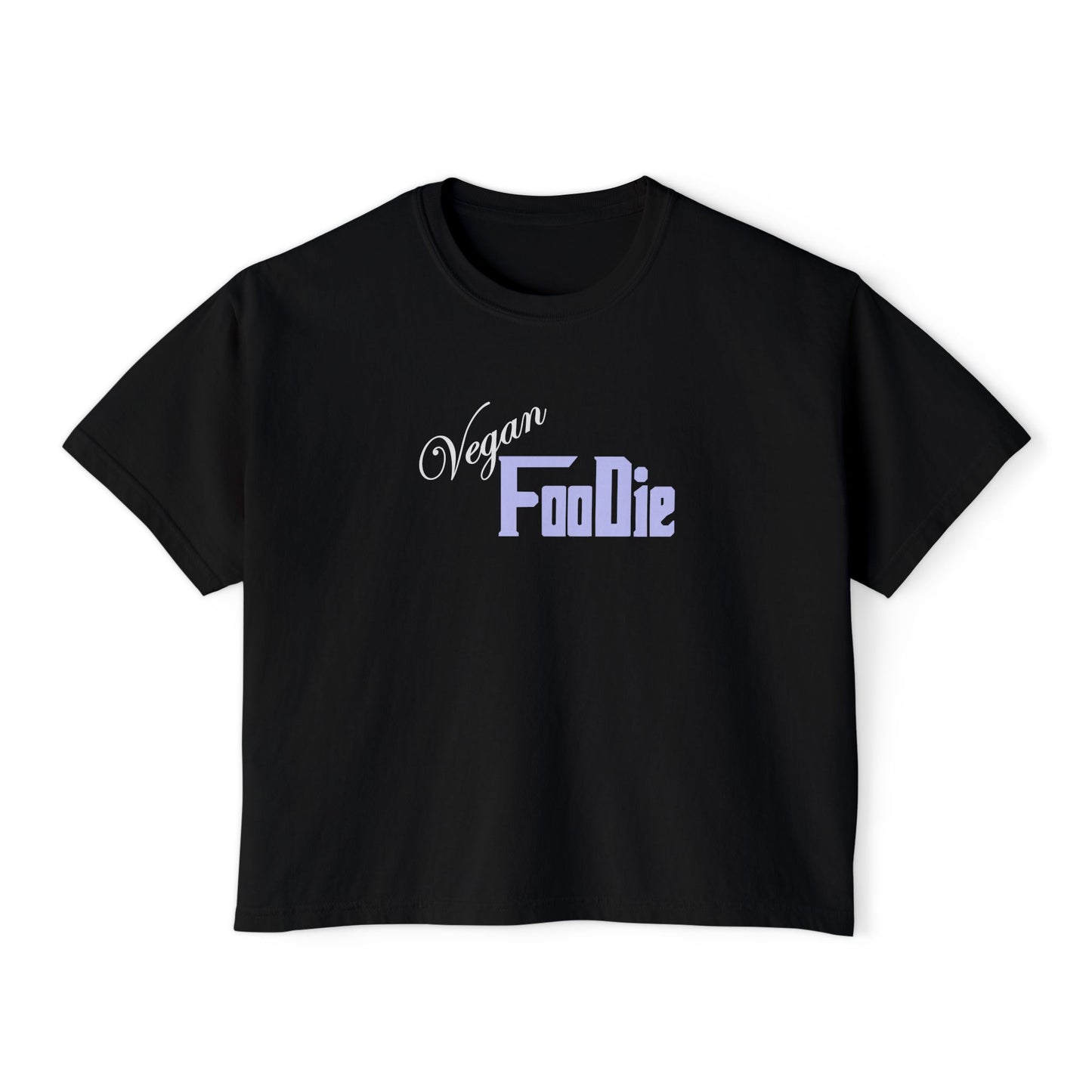 L.O.E.F Women Vegan Foodie Boxy Tee (Lavender)