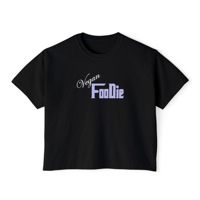L.O.E.F Women Vegan Foodie Boxy Tee (Lavender)