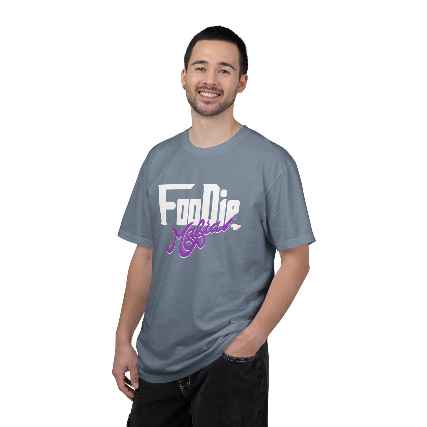 L.O.E.F Foodie Mafia Unisex Tee Shirt  (Purple)