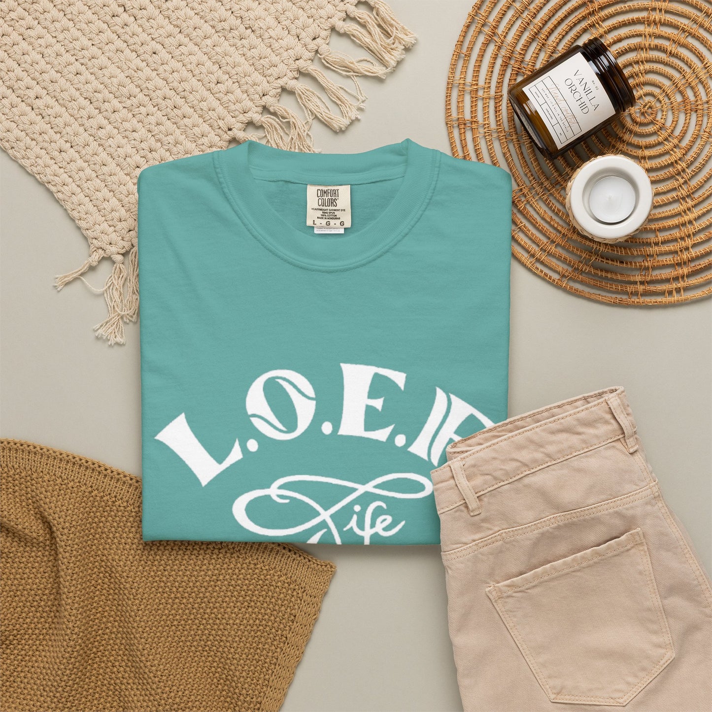 L.O.E.F Life Unisex Tee Shirt (White)
