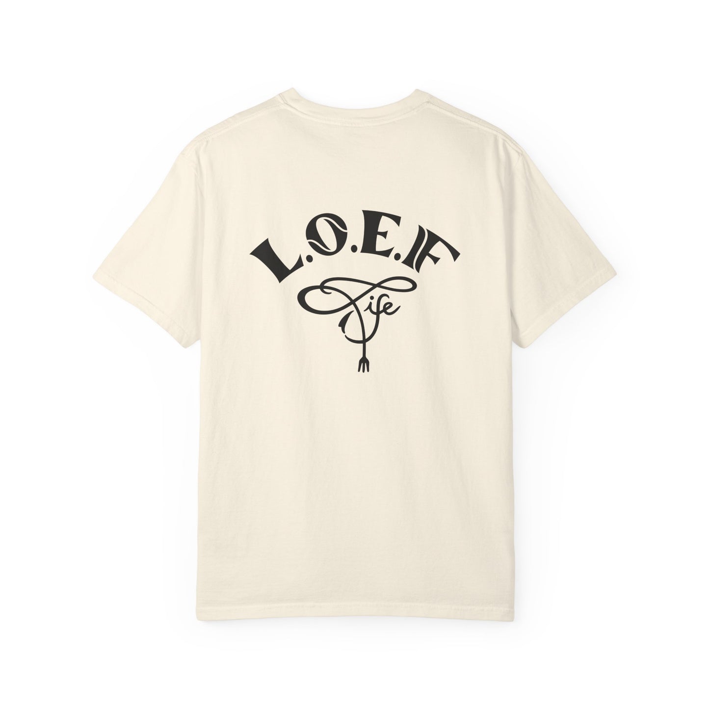 L.O.E.F Foodie 4Life Vegan Unisex Tee Shirt (Fiery Red)