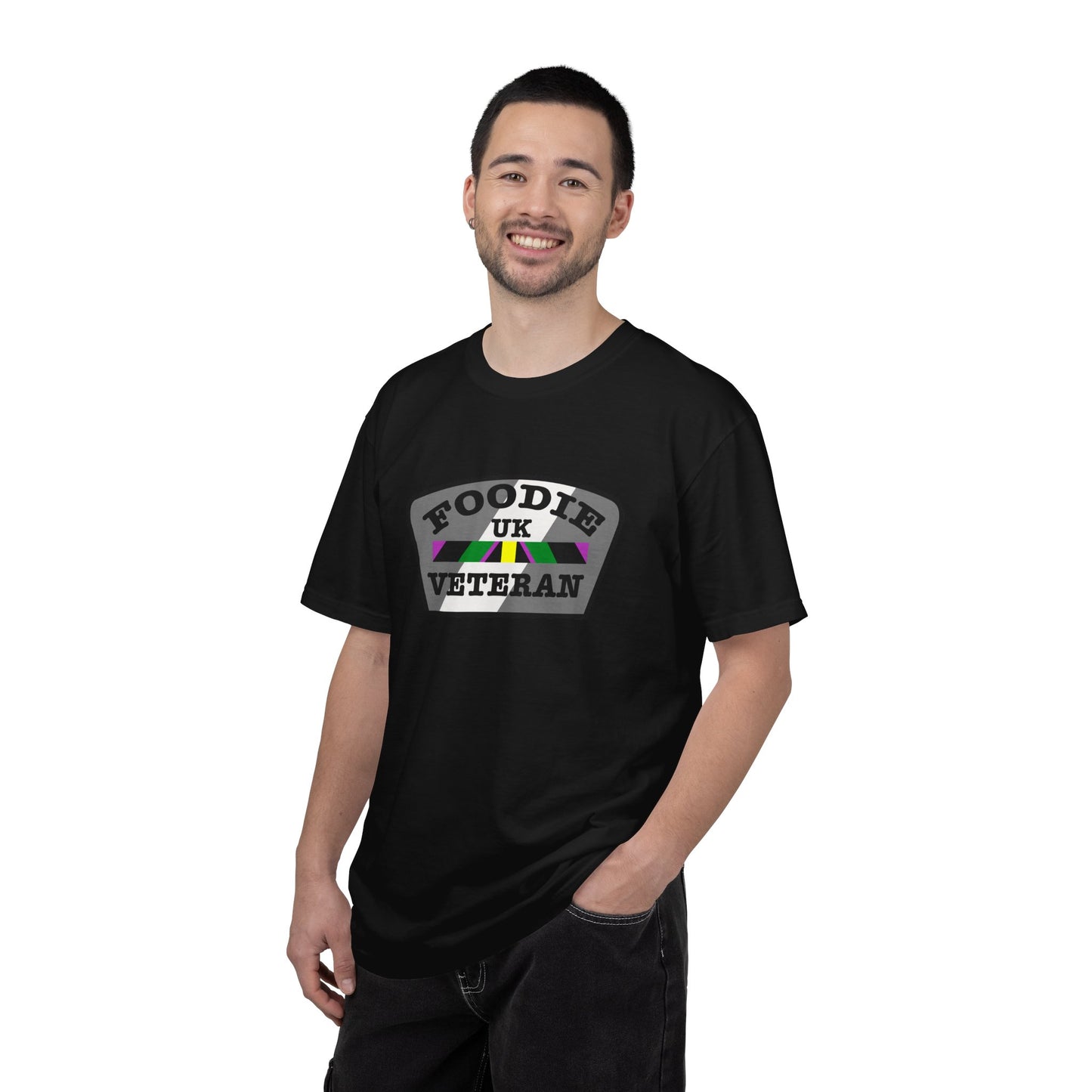 L.O.E.F Foodie Veteran UK Unisex Tee Shirt (Gray)