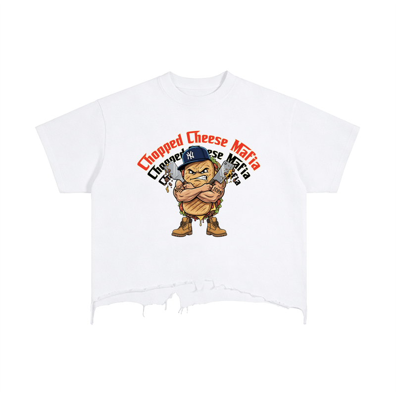 Vintage Wash Boxy Distressed Hem T-Shirt