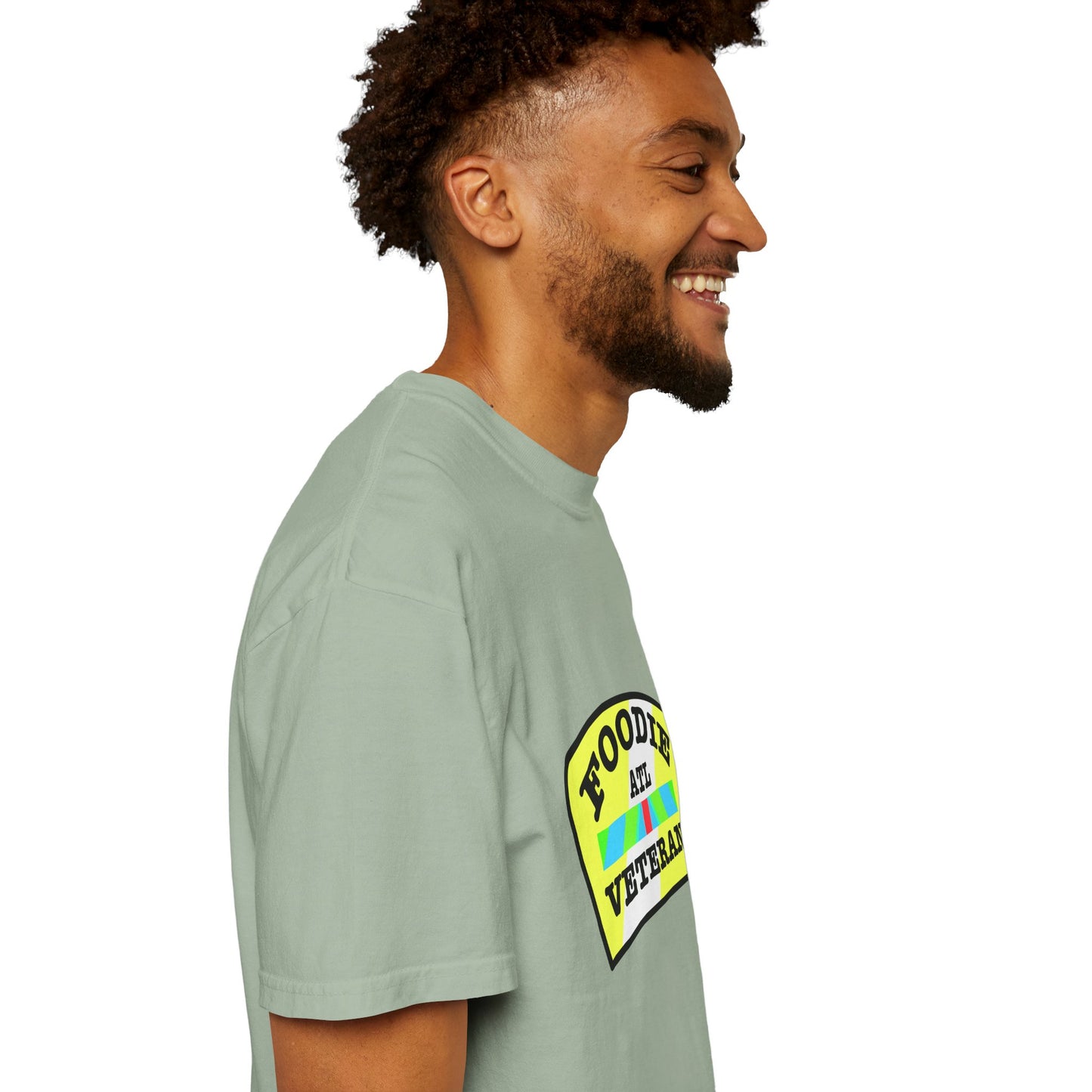 L.O.E.F Foodie Veteran ATL Unisex Tee Shirt (Yellow and Black)