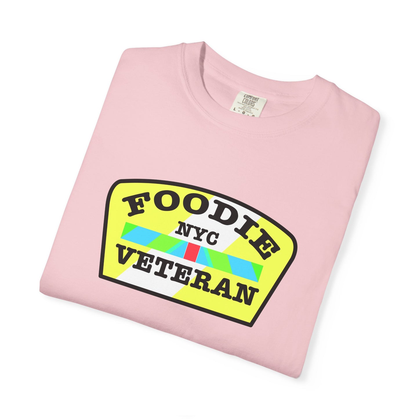 L.O.E.F Foodie Veteran NYC Unisex Tee Shirt (Yellow and Black)
