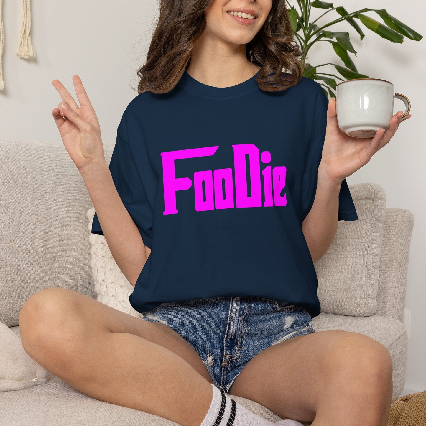 L.O.E.F Foodie Unisex Tee Shirt (Fuchsia)