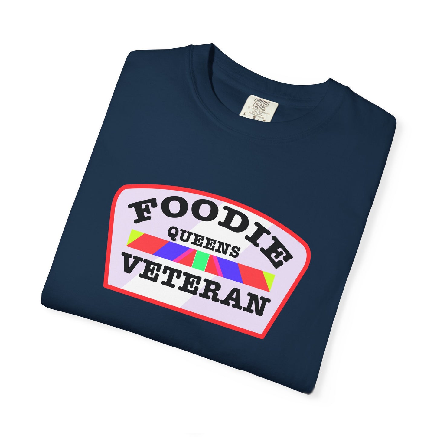 L.O.E.F Foodie Veteran QUEENS Unisex Tee Shirt (Soft Pink)