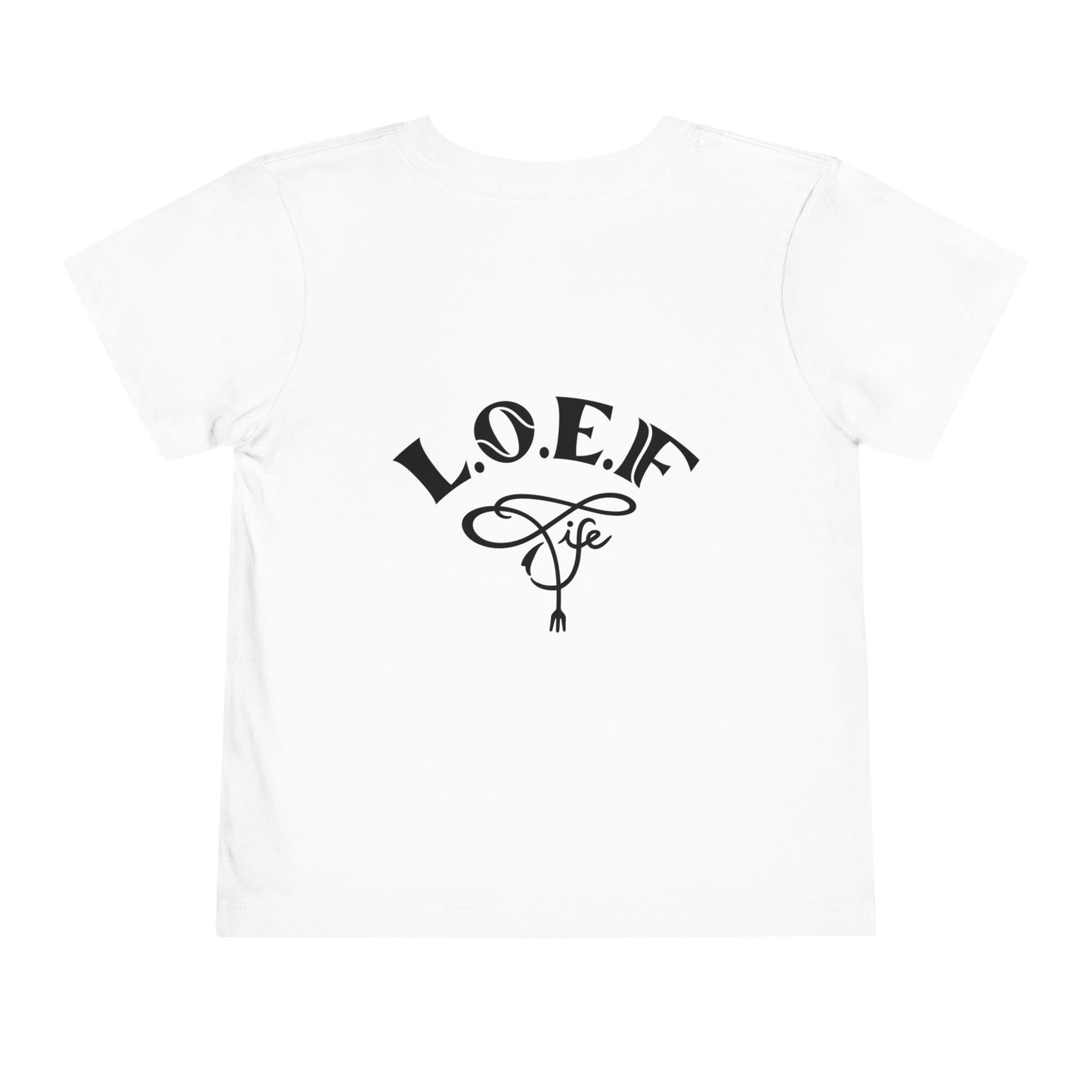 L.O.E.F Foodie 4Life Baby Tee Shirt  (Black)