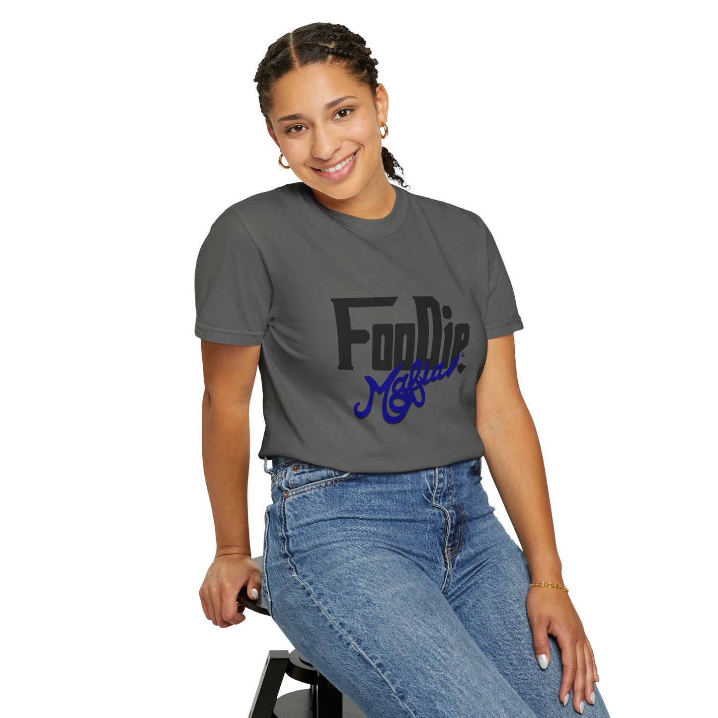 L.O.E.F Foodie Mafia Unisex Tee shirt (Dark Blue)