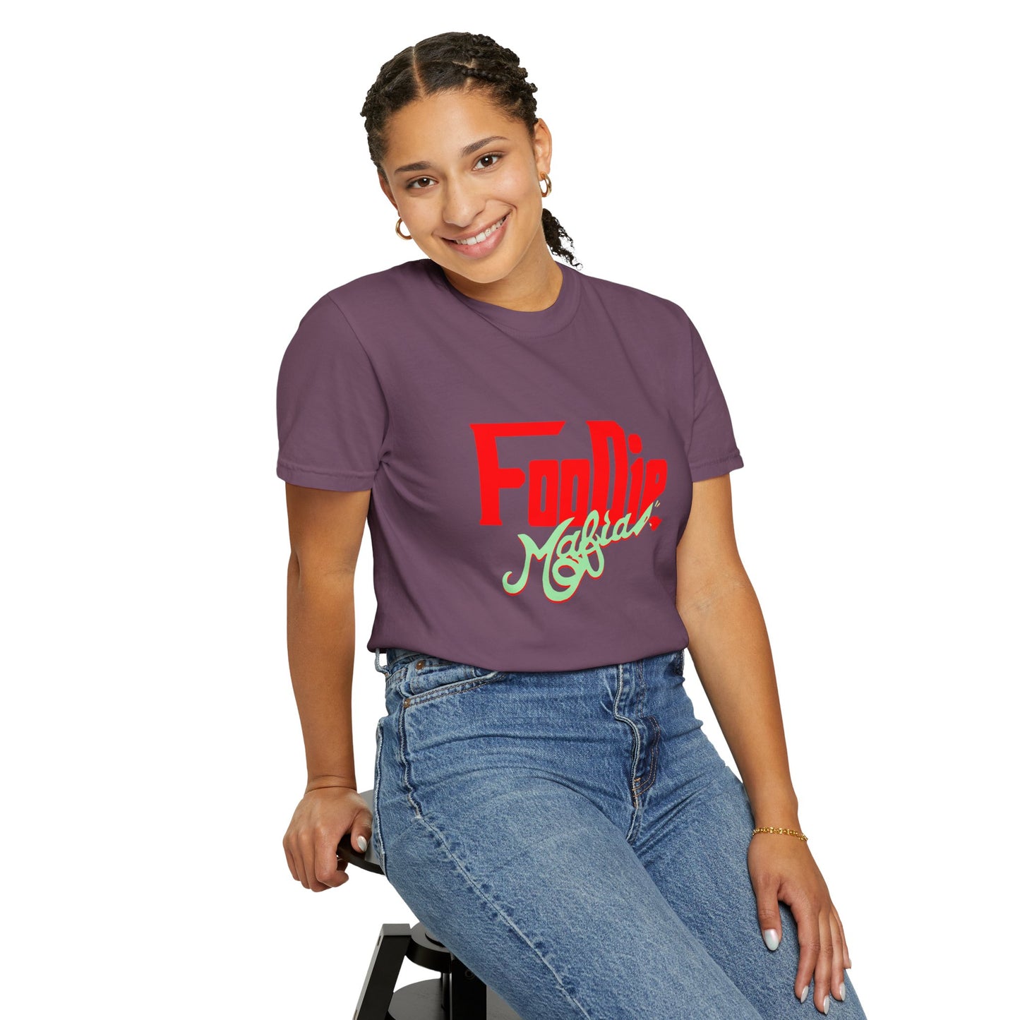 L.O.E.F Red Foodie Mafia Unisex Tee Shirt (Mint Green)