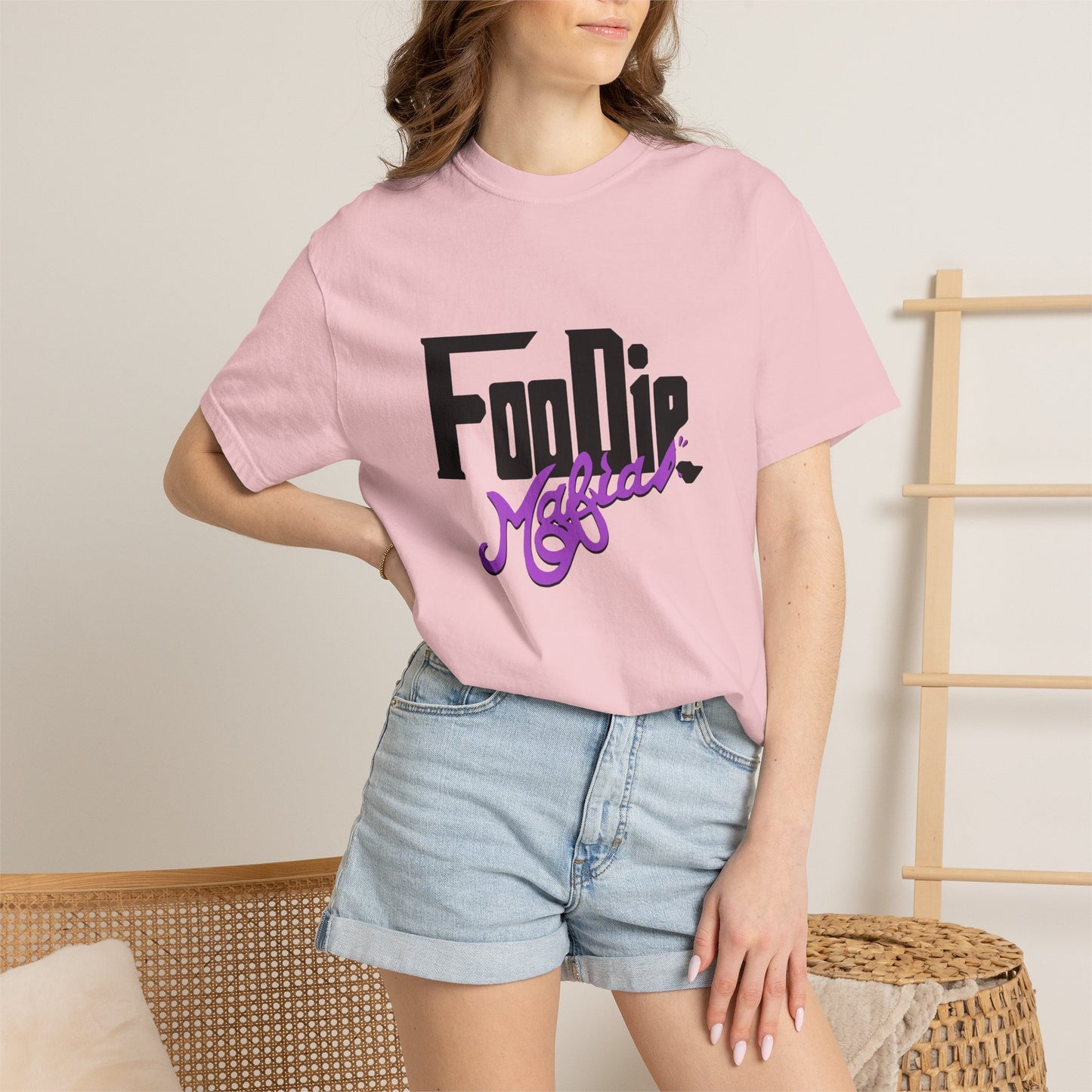 L.O.E.F Foodie Mafia Unisex Tee shirt (Bright Purple)