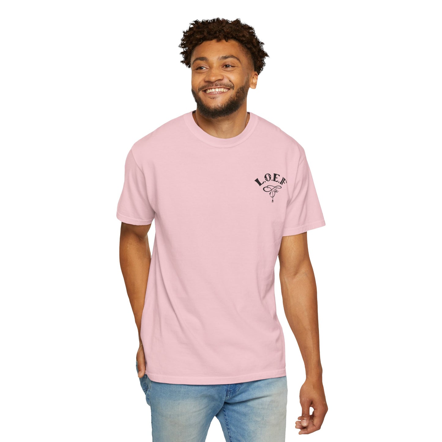L.O.E.F LIFESTYLE OF EVERYDAY FOODIES Unisex Tee Shirt (Black)