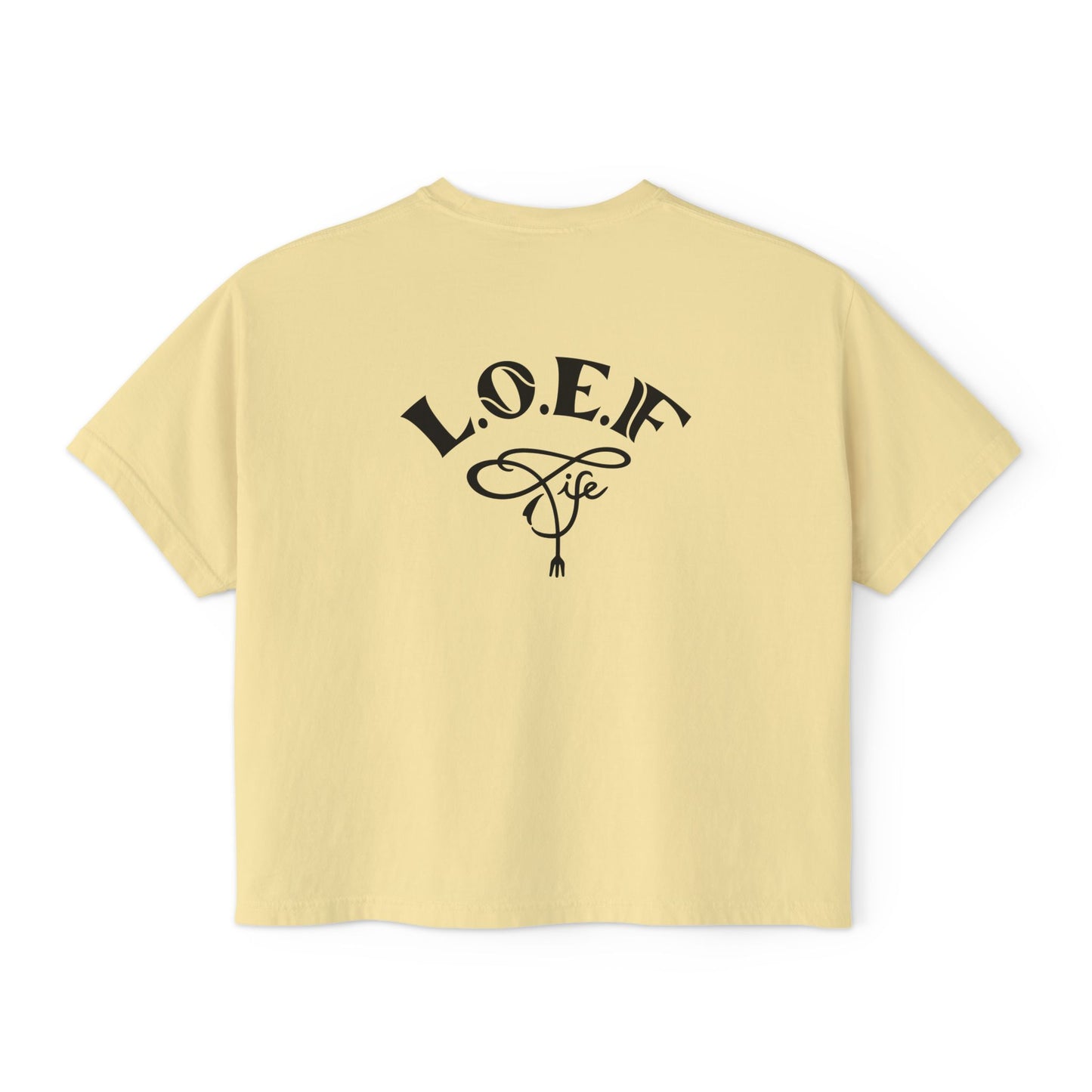 L.O.E.F Foodie 4Life Certified Boxy Tee (Fuchsia)