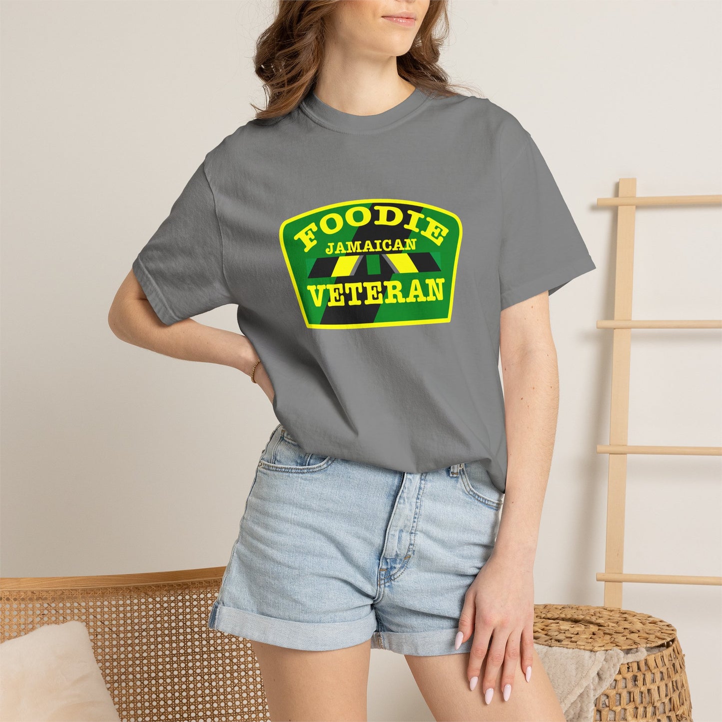 L.O.E.F Foodie Veteran Jamaican Unisex Tee Shirt
