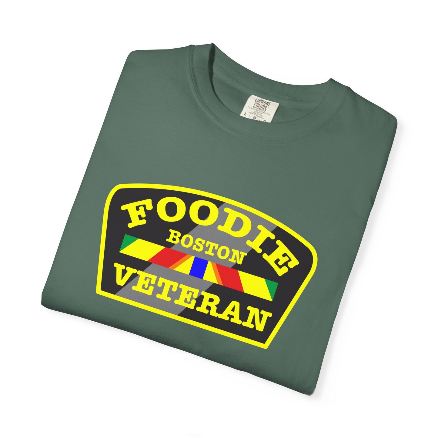 L.O.E.F Foodie Veteran BOSTON Unisex Tee Shirt (Yellow)